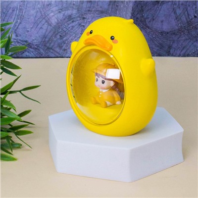 Ночник «Baby duck», yellow (10 см), пластик