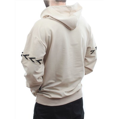 11031 BEIGE Толстовка мужская (75% хлопок, 20% полиэстер, 5% спандекс)
