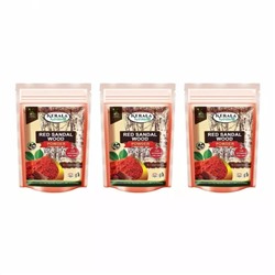 Набор порошка Красного сандала (3 x 100 г), Red Sandal Wood Powder Set, произв. Kerala Ayurvedic