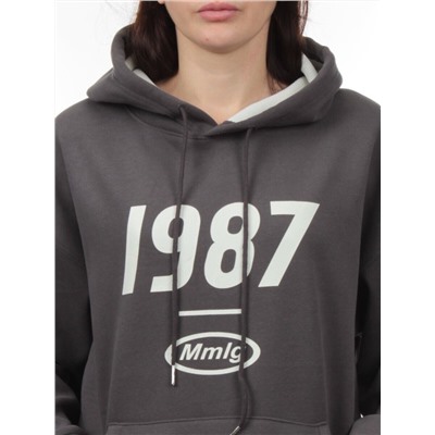 PG-I990I-2313 DK. GRAY Худи женское (90% хлопок, 10% полиэстер)