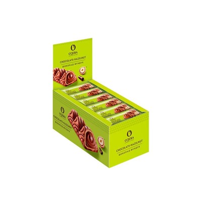 «O'Zera», батончик Chocolate Hazelnut, 23 г (упаковка 24 шт)