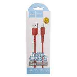 USB-Data-кабель hoco X30 Charging MicroUSB красный