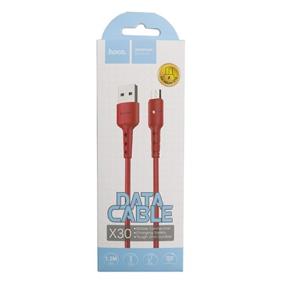 USB-Data-кабель hoco X30 Charging MicroUSB красный