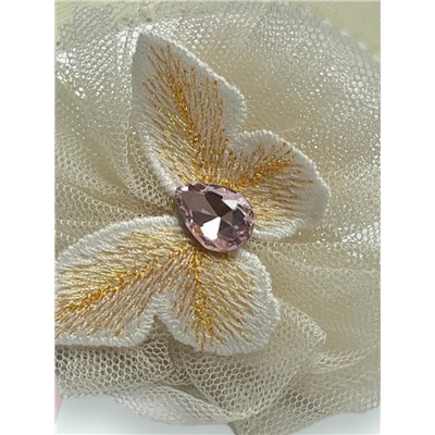 Ободок-повязка детская с бабочкой Арт ОБ8А тип 4