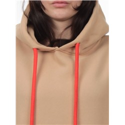 2226 BEIGE Толстовка женская (85% хлопок, 10% полиэстер, 5% спандекс)