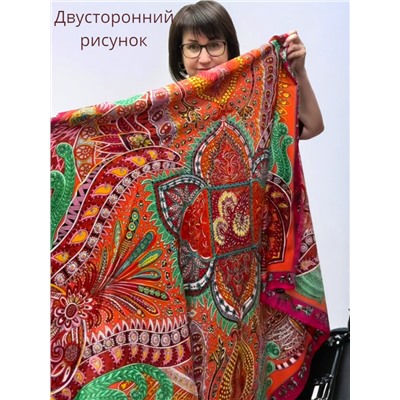 Платок шелковый большой "Парижанка" Арт 2428/53