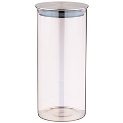 ЕМКОСТЬ ДЛЯ СЫПУЧИХ ПРОДУКТОВ AGNESS "SMOKY" 1700 МЛ ДИАМЕТР=9,5 СМ. ВЫСОТА=27 СМ ЦВЕТ:ДЫМЧАТЫЙ