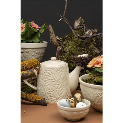 Чайник заварочный Birds of Paradise, 1 л, кремовый