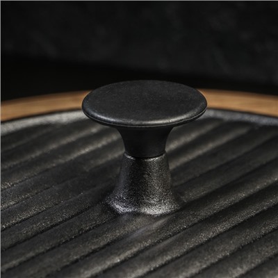 Крышка-пресс Magma «Гриль», 24×5.5 см, чугун, чёрная