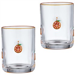 НАБОР СТАКАНОВ "FRUITY ORANGE" ИЗ 2 ШТ. 400 МЛ