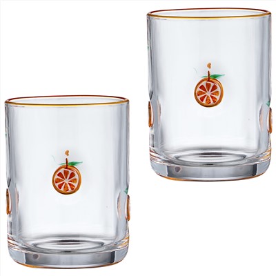 НАБОР СТАКАНОВ "FRUITY ORANGE" ИЗ 2 ШТ. 400 МЛ