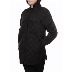 H24-002 BLACK Куртка демисезонная женская (100 гр. холлофайбер)