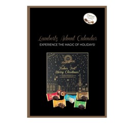 LambertZ Merry Christmas Advent Calendar 290g, Адвент-календарь 2025 Lambertz Ассорти пряников, 37 см х 37 см, 290 грамм