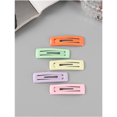 Невидимки для волос «Милен», набор 5 шт., нежность, 5 см, МИКС