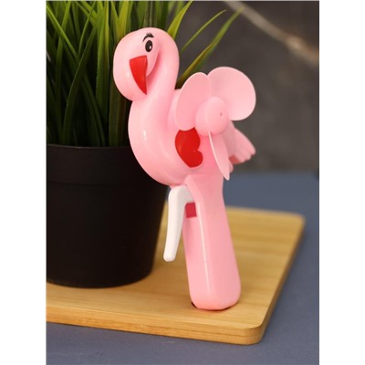 Портативный механический ручной вентилятор «Flamingo», mix, шоу-бокс 24 шт.