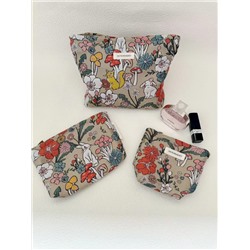 Cartoon capacious cosmetic bag, handheld storage bag for traveling, shopping bag, Amazon