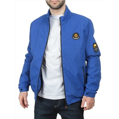 EM25057 BLUE Куртка-бомбер мужская демисезонная (100 гр. синтепон)
