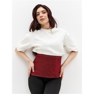 Пояс эластичный согревающий «Зима+Лето» из собачьей шерсти и хлопка