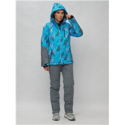 Горнолыжный костюм женский синего цвета 02216S