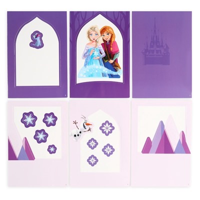 Объемная аппликация‎ «Холодное сердце. Эльза и Анна», А5