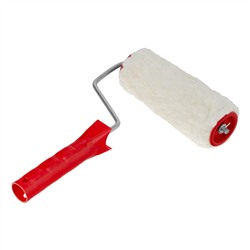 Валик "Натуральный мех", в сборе, 150 мм, D 48 мм, D ручки 6 мм, крепление шплинтом Сибртех