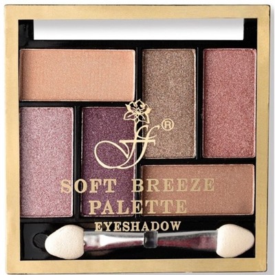 FFLEUR Тени для век 6-ти цв SOFT BREEZE PALETTE №1