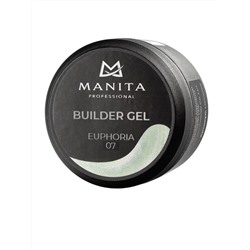 Manita Professional Гель моделирующий для ногтей с хлопьями юки / Builder Gel Euphoria №07, 15 мл