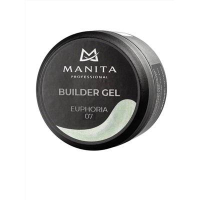 Manita Professional Гель моделирующий для ногтей с хлопьями юки / Builder Gel Euphoria №07, 15 мл