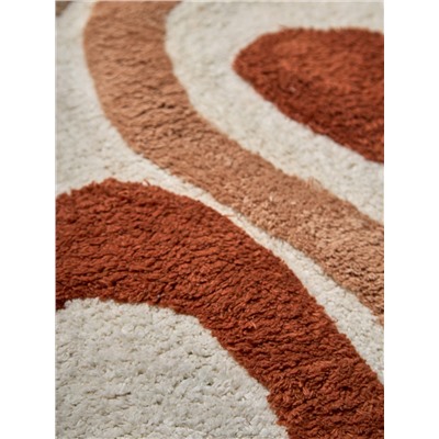 Коврик для ванной Flow терракотового цвета из коллекции Ethnic