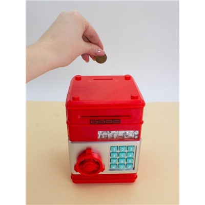 Копилка-сейф электронная "Money box", red (18x13 см)