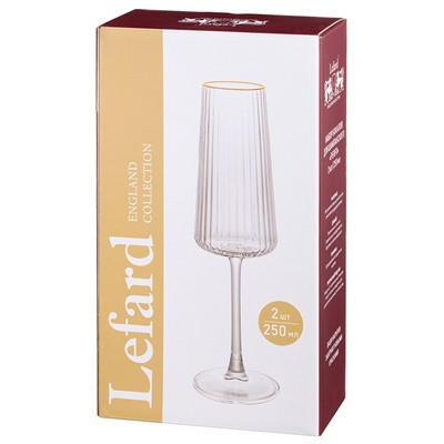 НАБОР БОКАЛОВ ДЛЯ ШАМПАНСКОГО "PERFO" ИЗ 2 ШТ. 250 МЛ