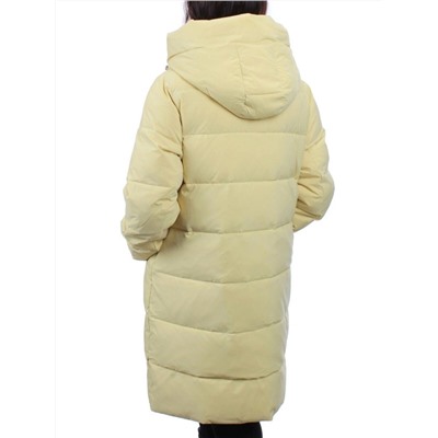 56181 YELLOW Пальто зимнее женское (холлофайбер 150 гр.)