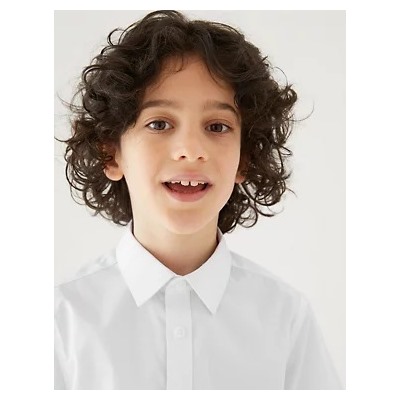 3pk Boys' Easy Iron School Shirts (2-16 Yrs)