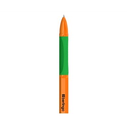 Ручка шариковая Berlingo "Tribase grip orange" зеленая, 0,7мм, грип