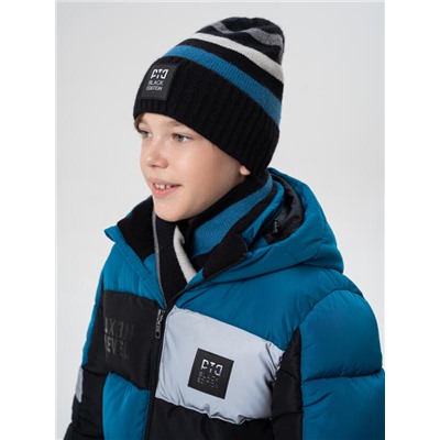 Комплект для мальчика: шапка, снуд