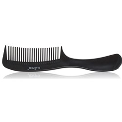 KAIZER Гребень пластиковый, с ручкой, черный, 200 мм (0197)