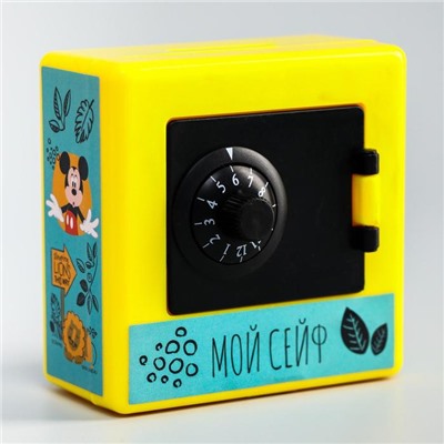Копилка сейф, Микки 8,8 см х 8,8 см х 4 см