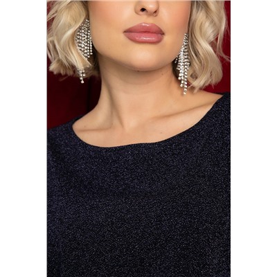 Блуза праздничная Гостья из будущего (синяя) Б14515-19М