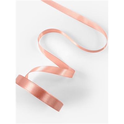 Лента атласная, 12 мм, 23±1 м, бежевая