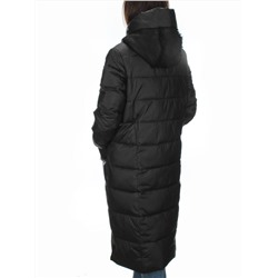 C1076 BLACK Пальто зимнее женское (200 гр. холлофайбер)