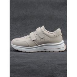 03-YH516-2 DK. BEIGE Кроссовки женские (натуральная кожа)