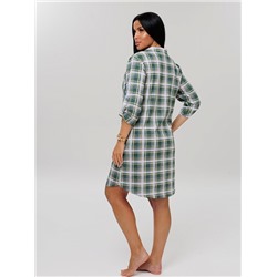 Женский халат Х-150(К) / Зеленый (клетка)