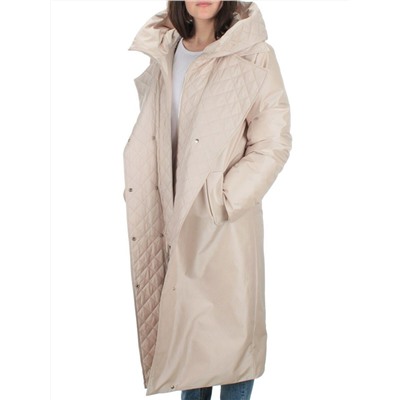 EAC327 LT.BEIGE Пальто зимнее женское (200 гр. холлофайбера)