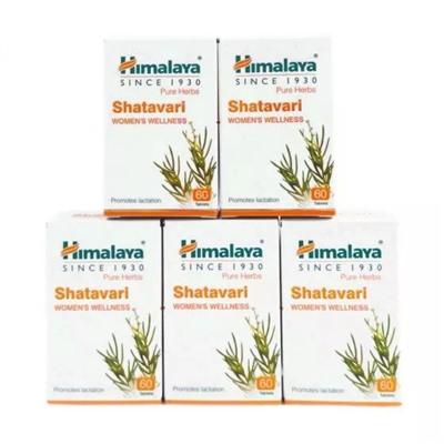 Набор Шатавари (5 х 60 таб, 250 мг), Shatavari Set 5, произв. Himalaya
