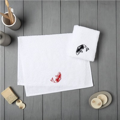 Набор полотенец Sweet carps, 35×60 см - 2 шт, 100% хлопок, 350 г/м²