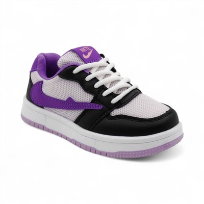 Кроссовки WA823-7 бело фиолетовые п/п