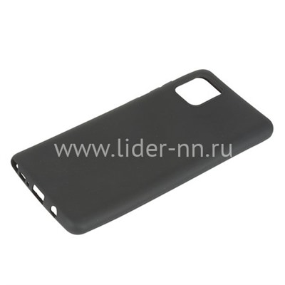 Задняя панель для Samsung Galaxy Note 10 Lite/M60S Силикон матовый (черная)