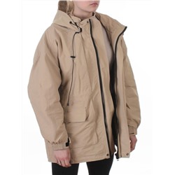 3096 BEIGE Куртка демисезонная женская (100 гр. холлофайбер)