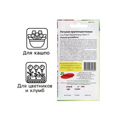 Семена цветов Петуния крупноцветковая Сан Ремо Кружевница F1, О, 10 шт