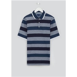 Lincoln Short Sleeve Stripe Polo Shirt